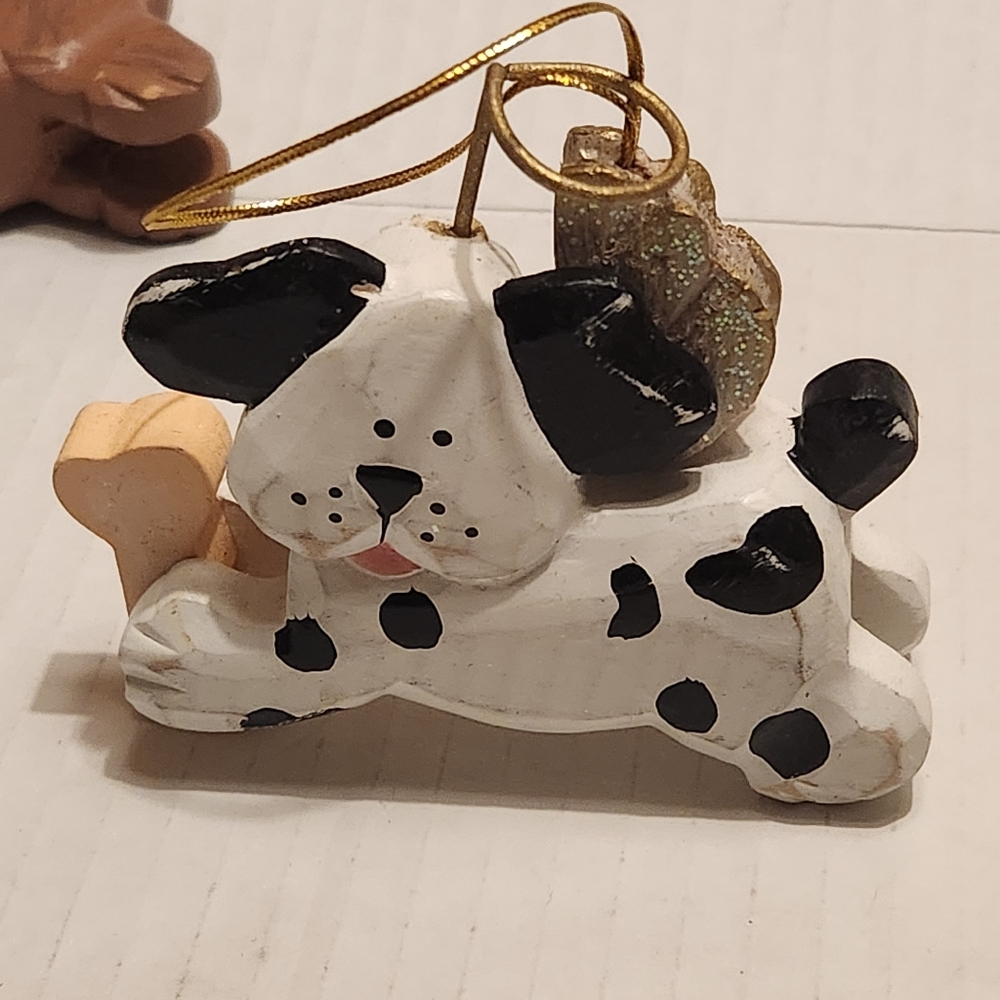 Dog Angel Ornaments Set - Brown, White, Tan - Picture 2 of 6